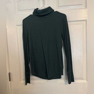 GAP Women’s Forest Green Ribbed Turtleneck Size Small